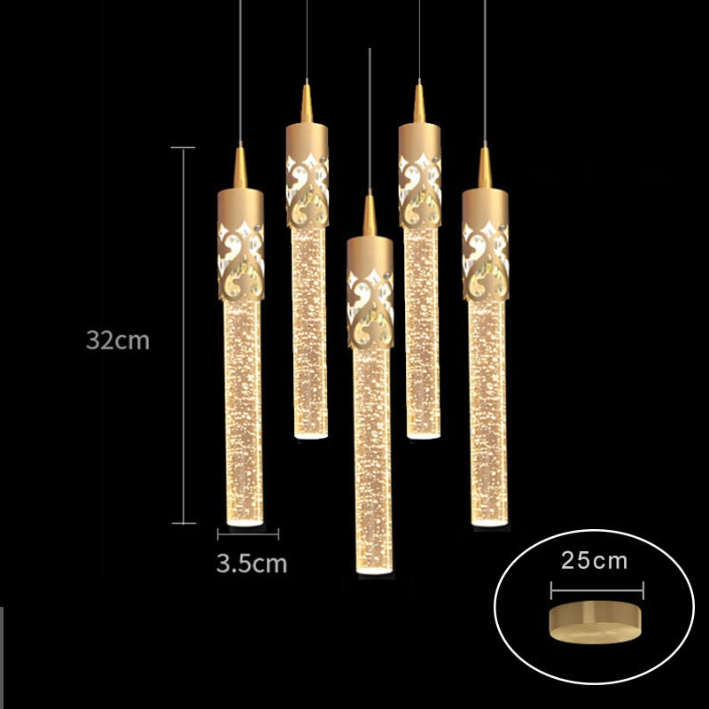 SkandiShop Modern Luxury Crystal Pendant Lamp
